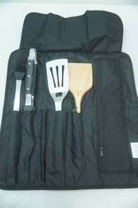 lot 547 image: NEW Pampered Chef Grilling Utensils and Roll Bag