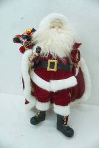 lot 562 image: Santa Claus FigurineDoll 19 tall