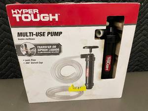 Hyper Tough Multi-Use Pump with Hose & Quick Connectors - Leak-Free, 360-Degree Swivel Cap