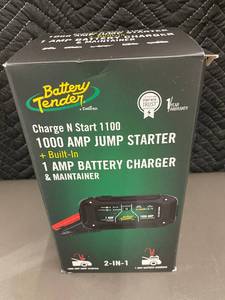 lot 11 image: Battery Tender Charge N Start 1100 - 1000 AMP Jump Starter 2-In-1  1A Battery Charger & Maintainer