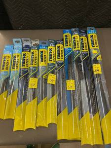 lot 29 image: Beam Expert Fit Wiper Blades - Assorted Sizes (B-20, B-26, B-28-2, B-19-2, C-24, C-16, H-26, R-10-2, R-10-1)