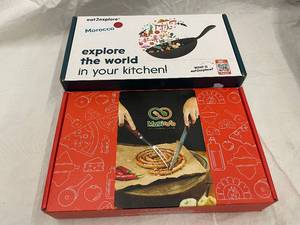 lot 68 image: Eat2Explore Morocco Explorer Box  Magicoco Real Cooking Tool Bundle (Lot of 2)