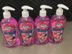 lot 220 image: Wish Ultra Antibacterial Liquid Hand Soap - Berry Medley (4 Bottles, 13.5 oz Each)