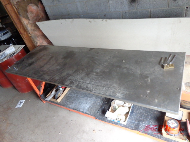lot 13 image: Steel Frame Work Table