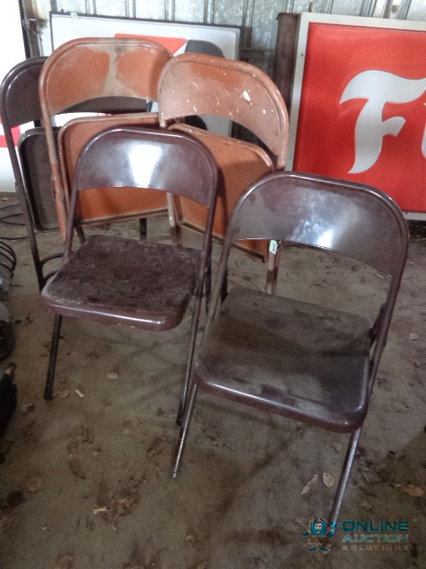 lot 54 image: Metal Chairs