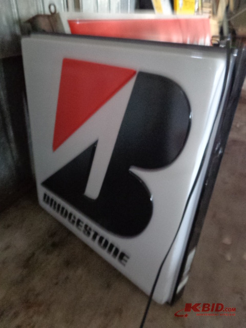 lot 58 image: Lighted Bridgestone Sign
