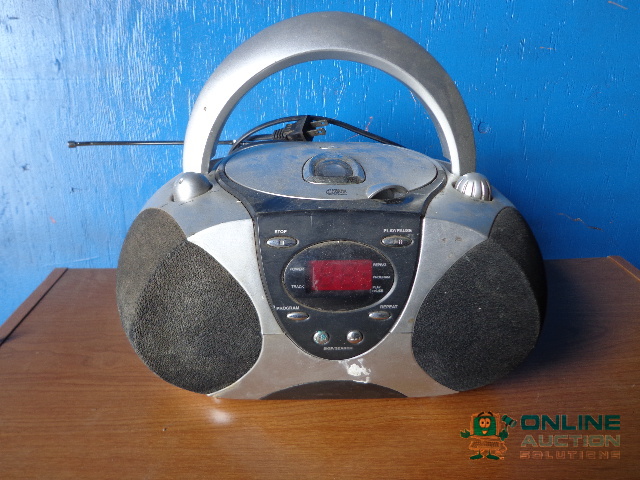 lot 66 image: Cassette Player and Wooden Shelf