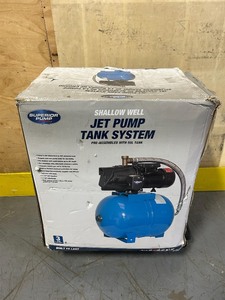 lot 14 image: Superior Pump 94753 34 HP Cast Iron Shallow Jet Pump Kit, 34HP, MSRP $444 (untestedsold as is)