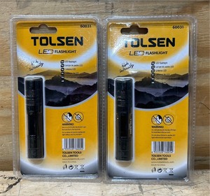 lot 71 image: TOLSEN LED Flashlight lot of 2