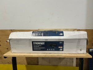 lot 102 image: Strongway, 48in. Quick Assemble Sweeper, Working Width 48 in, Hopper Capacity 14.5 ft , Model# YTF-48STQASWL (sold as is)