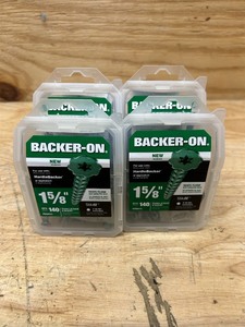 lot 202 image: #9 x 1-58 in. Serrated Flat Head Star Drive Cement Board Screws (140-Pack) (lot of 4)