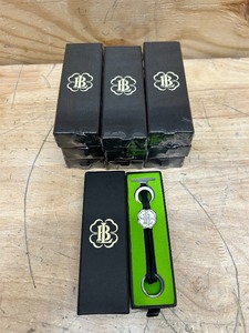 lot 213 image: Lucky Brand Leather Keychain Bracelet Key Ring Clover Charm (lot of 10)