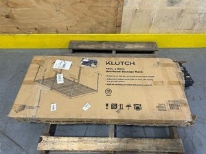 lot 218 image: Overhead storage rack (sold as is)