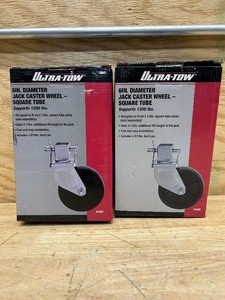 lot 230 image: Ultra-tow Jack caster wheel square tube (lot of 2)
