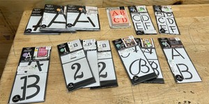 lot 244 image: Stencils (lot of 13)