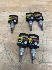 lot 262 image: K-T Industries hex bit sockets (lot of 5)