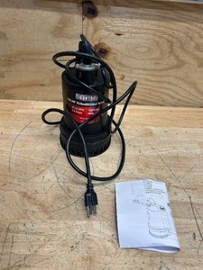 lot 268 image: Ironton Submersible Water Pump, 1268 GPH, 18 HP, 1in. Port (NON-WORKING)