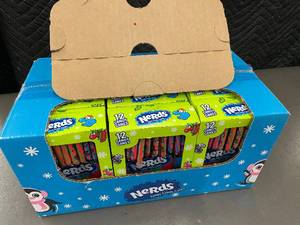 lot 9 image: LA 5 - Nerds Tangy Candy Canes - 10.6 Oz Box (24 Candy Canes) - Ferrara