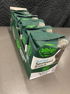 lot 15 image: Trol - Bibigo Seaweed Snack Sea Salt Flavor - 0.35 oz (10 g) Each - 6-Pack Box