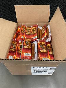 lot 46 image: LA 3 - OBRIENS Double Barrel DB 1 oz Hot Shots Meat Snack - 100 Count