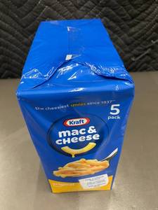 lot 165 image: BP - Kraft Mac & Cheese Original Flavor 5-Pack