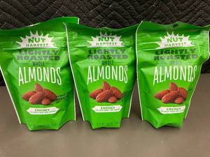 lot 395 image: MA 2 - Nut Harvest Almonds - Lightly Roasted Whole, 4 34 oz