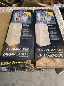 lot 71 image: Stack-A-Shelf Stackable Storage Organizer Model SSO-1, Two Units