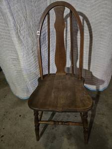 lot 103 image: Wooden Chair with Spindle Back Design