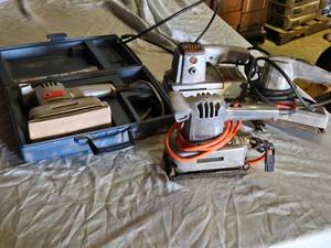 lot 140 image: Black & Decker, Skil, Craftsman Sanders and Accessories
