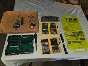 lot 155 image: Masterforce, Maxfit, and Assorted Partial Drill Bit Sets