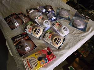 lot 201 image: Energizer and WesTek Electrical Items including Night Lights, Timers, and LED Touch Lights