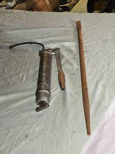 lot 218 image: Grease Gun and Pry Bar