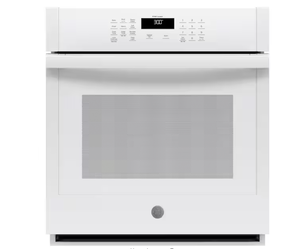 GE 27 in. Smart Single Electric Wall Oven Self-Cleaning in White