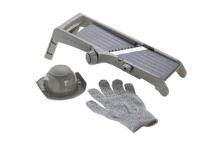 lot 225 image: Curtis Stone Dura-Pan Nonstick Mandoline, Purple