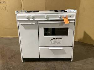 Summit 36 in. 2.9 cu. ft. Gas Range with Open Burners - White