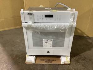 GE 27 in. Smart Single Electric Wall Oven Self-Cleaning in White