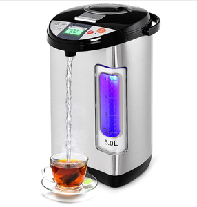 lot 29 image: COSTWAY Instant Electric Hot Water Boiler and Warmer, 5-Liter LCD Water Pot with 5 Stage Temperature Settings, Safety Lock to Prevent Spillage, Stainless Steel Hot Water Dispenser