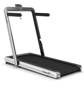 lot 69 image: 4.75HP 2 In 1 Folding Walking Pad Treadmill with Remote APP Control