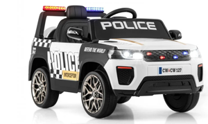 lot 42 image: 12V Kids Ride on Police Car with Remote and Siren Flashing Lights