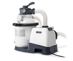 lot 100 image: Intex Sand Filter Pump 1500 Gph