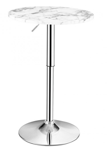 lot 159 image: 360° Swivel Round Pub Table with Height Adjustable - 24 x 24 x (28-36) (L x W x H)