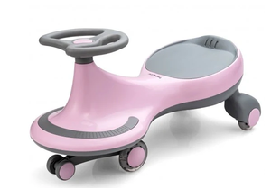 lot 161 image: Wiggle Car Ride-on Toy with Flashing Wheels-Pink