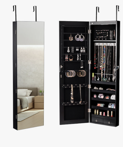 lot 276 image: Costway Jewelry Box Hanger JV11889BK