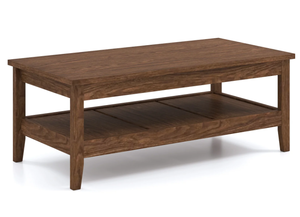 lot 278 image: Farmhouse Coffee Table, Rustic Cocktail Center Table, Walnut