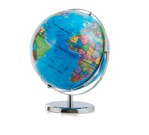 lot 281 image: Costway 13 Inch Illuminated World Globe 720° Rotating Map with LED Light