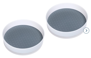 lot 401 image: Improvements 2-pack 8 Turntables with Silicone Liners