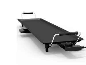 lot 414 image: KIDY MOMMY 35 Inch Electric Griddle Teppanyaki Grill BBQ Nonstick Extra Large Griddle Long Countertop with Adjustable Temperature for Pancake Barbecue