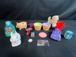 lot 18 image: Collection of Vintage Toys and Novelty Items including Spider-Man Decoder Card