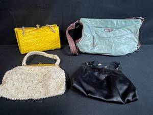 lot 121 image: Set of 4 Vintage and Designer Handbags Including Stone Mountain and Ande