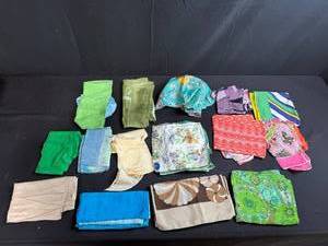 lot 177 image: Collection of Vintage and Modern Scarves Assorted Colors and Patterns